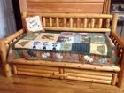Amish Made Log Day Bed w/Trundle Bed