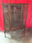 Walnut China Cabinet w/Queen Anne Legs