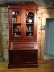Victorian Walnut Bookcase Secretary