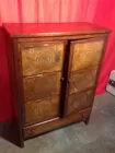 Early Pie Safe w/12 Punched Tin Inserts