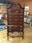 Kindel Mahogany High Boy Chest 1950's