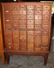 Oak file drawer cabinet