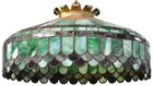 23-in diam. Stained & Leaded Glass Fixture