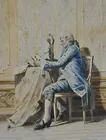 Fine Watercolor of The Collector