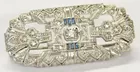 Platinum & Diamond Art Deco Pin
