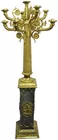 6 ft.-Tall Brass & Marble Floor Lamp