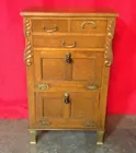 Oak Barber's Cabinet