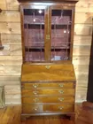 English Mahogany Bureau Bookcase 