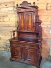 Walnut Victorian Sideboard w/Walnut Inla