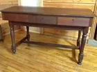 Walnut Double Sided Banker's Table 1800s
