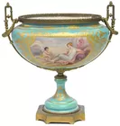Sevres Compote, Centerbowl & Antq. Vase