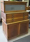 Unusual Antq.Oak Multi-Unit Cabinet
