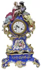 Antq. French Figural Porcelain Clock