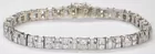14K While Gold Bracelet w/5 cttw. Diamonds