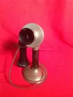 Nickel Plated Kellog Candlestick Phone 