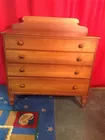 Early Cherry 4 Drawer Chest w/Bunn Feet