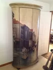 Hand Painted Blind China Cabinet