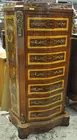 Tall Decorative, Inlaid Lingerie Chest
