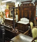 Tall, Ornate Victorian Bed