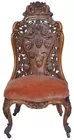 Antq. Carved Chair w/Grape Designs
