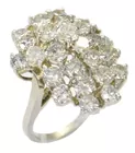 14K White Gold Ring w/7.5 cttw. Diamonds