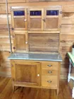 Hoosier Style Oak Kitchen Cabinet
