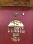 Victorian Hanging Oil Lamp w/Prisms