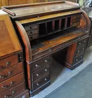 4 ft. wide Antq. Cylinder Roll-top Desk