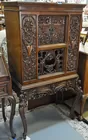 Ornately Carved Radio Cabinet (no radio)