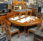 6 ft. diam. Enrique Garcel Table & 8 Chairs