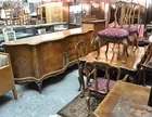 Ornate French-carved & Inlaid Dining Rm. Set