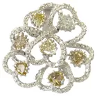 18K White Gold Pendant w/5 cttw. Diamonds
