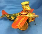 1930s Marx Windup Popeye The Pilot Tin Litho