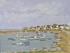 Sgd. Jaques Gaston Moreau Gouache
