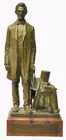 18.5 in. Gilded Lincoln Bronze sgd. C. Philipp 