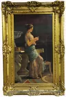 Oil on Board in Ornate Frame sgd. G. Casati