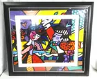 Romero Britto Embossed Numbered Lithograph