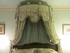 Demilune canopy w/ high end decorator fabric