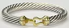 David Yurman 14K and Sterling Bracelet