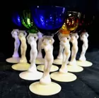 10 Cambridge Nude Crown Tuscan Stemware C.1930's
