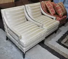 3 Modern Armchairs-2 Beige, 1 Plaid