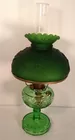 1940 Aladdin Green Washington Drape Lamp