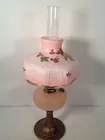 Aladdin Pink Glass & Metal Base Lamp
