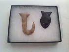 Stone Fishhook & Arrow Head