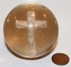 Sulfide Crucifix marble 2 1/4in 