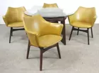 Adrian Pearsall Modernist Walnut Table & Chairs