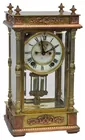 Ansonia Bronze & Crystal Clock
