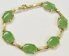 14K & Jade Ladies' Bracelet