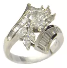 White Gold Diamond Ring, appx. 4 cttw. Diamonds