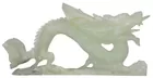 Jade or Jadeite Carved Dragon Figure